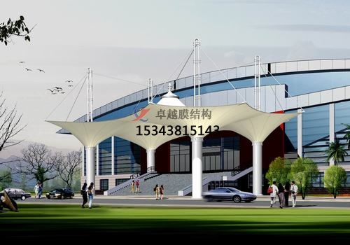 膜結(jié)構(gòu)大門、建筑入口效果圖